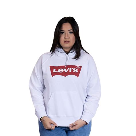 Moletom Feminino Levis Batwing Branco Lb0040023