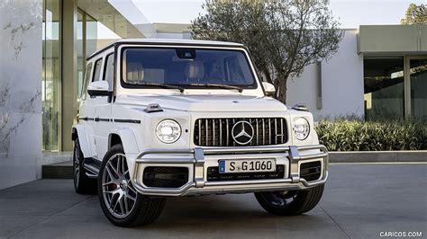 Mercedes Amg G63 Color Designo Mystic White Bright Front Mercedes