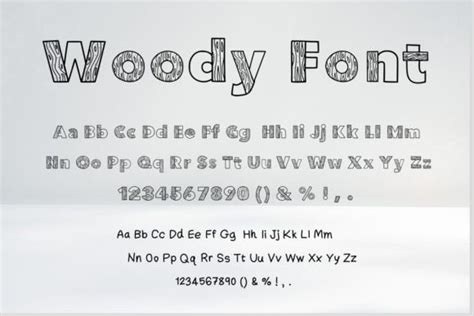 Woody Font By Nuiiko · Creative Fabrica