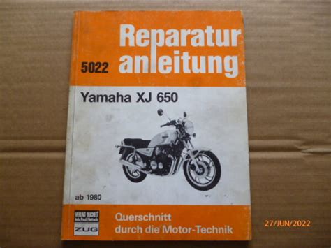 Yamaha XJ 650 Reparaturanleitung TG Ersatzteile