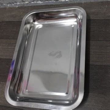 Jual Nampan Baki Stainless Baking Tray Warteg 40 X 30 Cm Shopee Indonesia