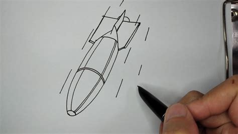 C Mo Dibujar Un Misil How To Draw A Missile Youtube