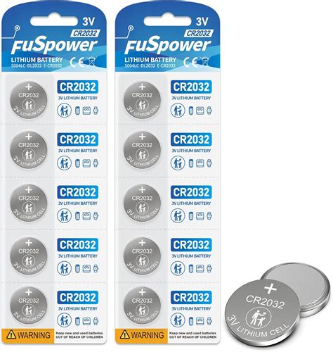 Amazon Fuspower Cr V Lithium Battery Coin Cell Cr