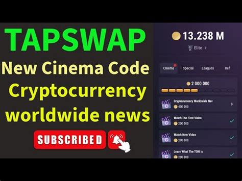 Tapswap Cryptocurrency Worldwide News Tapswap Code Today Tapswap