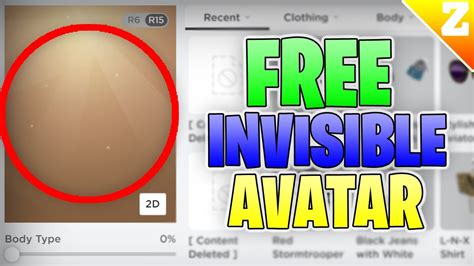 How To Become Invisible For Free Avatar Tricks And Glitches Roblox