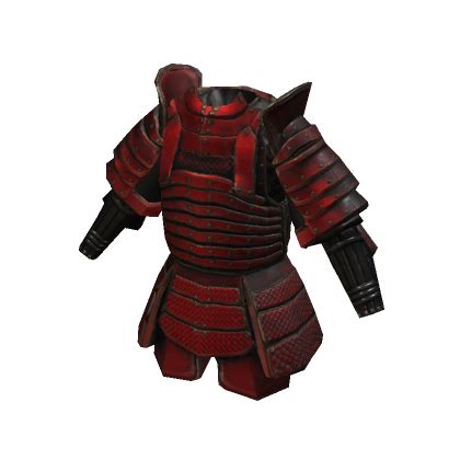 Armadura Samurai Vermelha Roblox