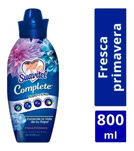 Suavizante De Telas Suavitel Complete Fresca Primavera 800ml Meses