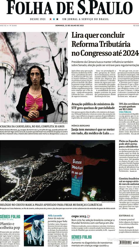 Capa Folha De S Paulo Domingo 30 De Abril De 2017