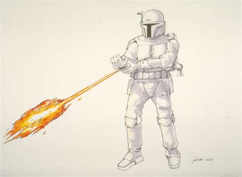 Boba Fett Concept Art Joe Johnston 0221 Boba Fett Builders