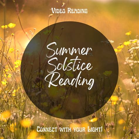 Summer Solstice Video Reading Ayrudeda Readings Litha Readings Tarot