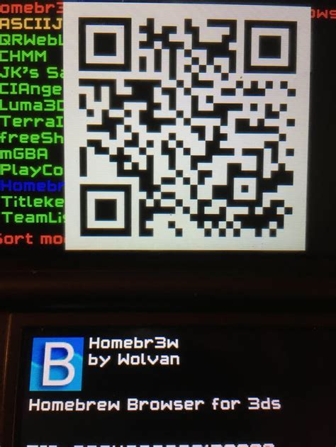 Code Qr Du Navigateur Homebrew Laissez Vous Installer Directement Des