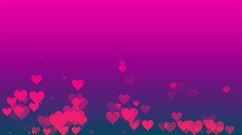 Pink Hearts Floating On Gradient Background For Greetings Of Valentine