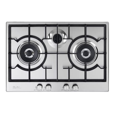 Elba Cm Burners Stainless Steel Gas Hob Siong Door