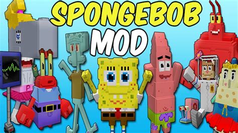 Minecraft Spongebob Squarepants Add On Addon Showcase Gameplay Youtube