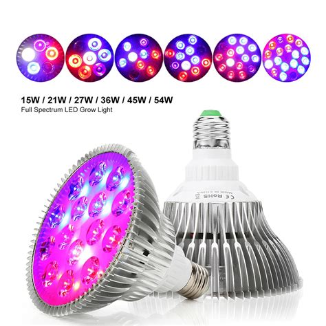 Xryl Cn E27 Led Crescer Espectro Completo De Luz 15w 21w 27w Phytolamp