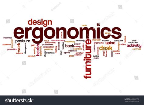 Ergonomics Word Cloud Concept Stock Illustration Shutterstock