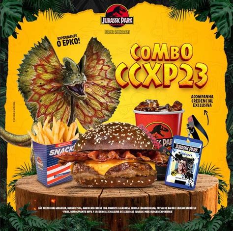 Jurassic Park Burger Restaurant Cria Combo Ccxp Gkpb Geek