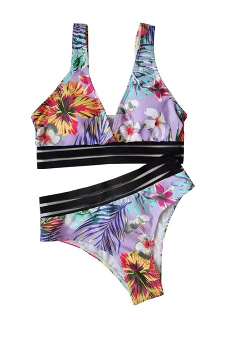 Buy Zitique Floral Bikini Swimsuit Online Zalora Philippines