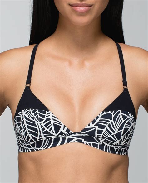 Lululemon 6 Shanti Surf Triangle Top Bikini Pretty Pa Gem