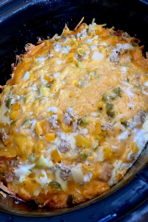 Crock Pot Overnight Breakfast Casserole Recipe