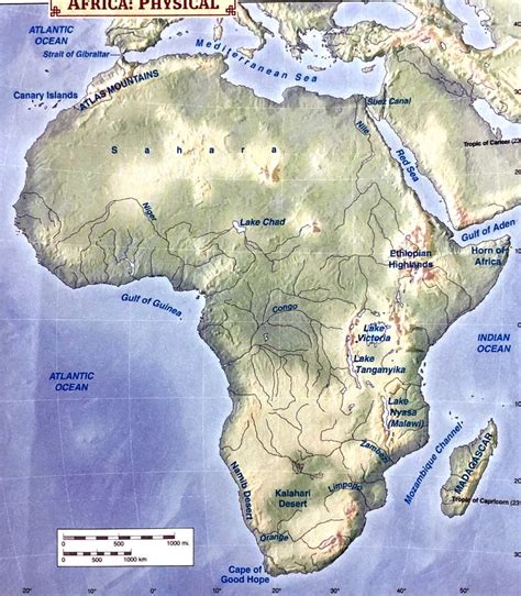 Chapter Physical Map Africa Diagram Quizlet