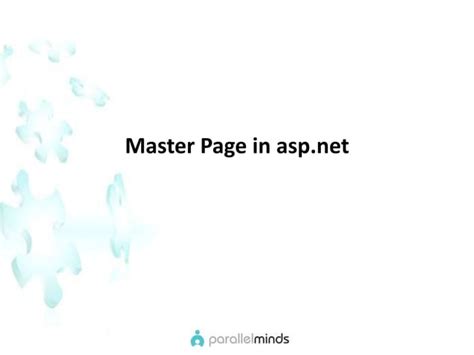 Master Pages In Asp Net