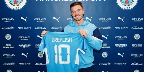 Grealish ufficiale al Manchester City Vestirà la maglia numero 10