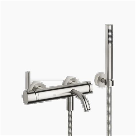 Meta Brushed Platinum Tub Faucets Single Lever Tub Mixer For Wall