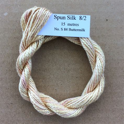 Silk No S Buttermilk Embroidery Thread Hand Dyed Embroidery