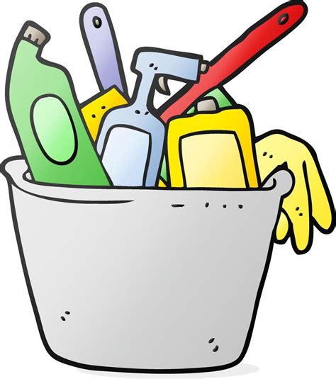 Cleaning Products Cartoon Vector Art At Vecteezy