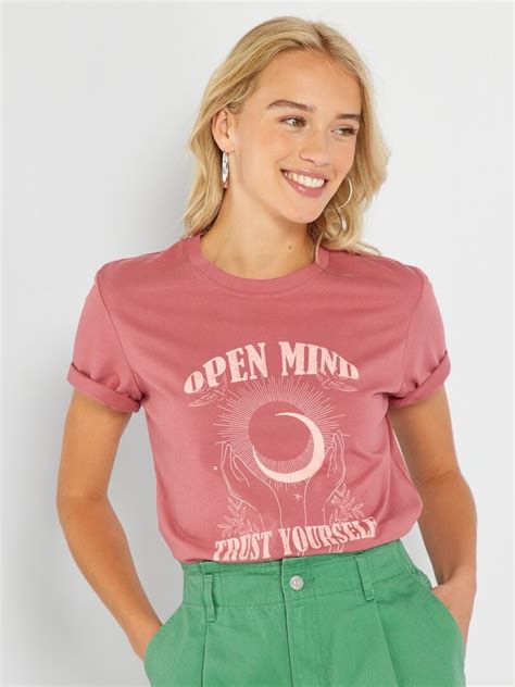 Camiseta Corazones Rosa Kiabi