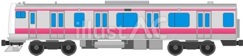 Jr東日本e233系電車5イラスト No 24137666｜無料イラスト・フリー素材なら「イラストac」