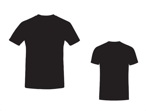 Mockup Template Men Black T Shirt Short Sleeve Vector Image