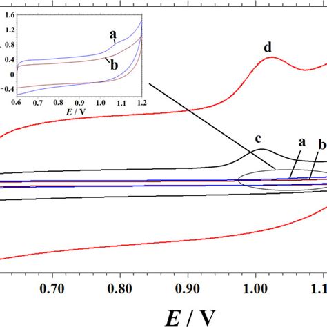 Typical Cyclic Voltammograms Of 100 μm Tyr In 01 M Phosphate Buffer Download Scientific