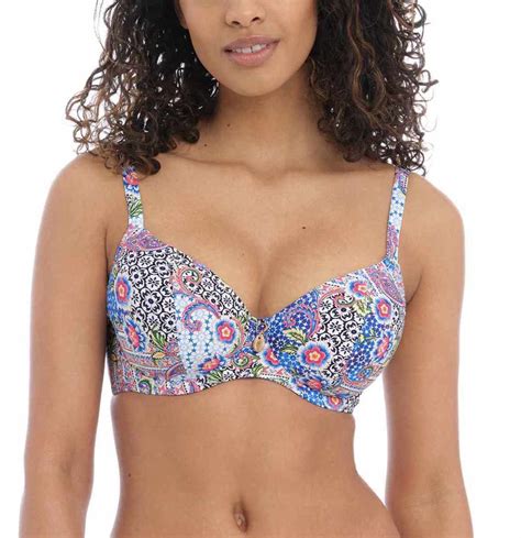 Freya Swim Boho Breeze Plunge Bikini Top Storm In A D Cup USA