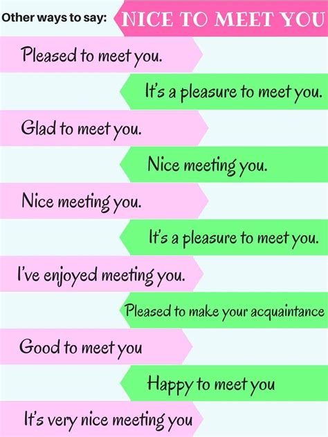 Its Nice To Meet You