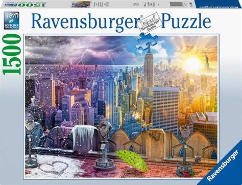 Ravensburger 16008 Day And Night New York Skyline 1500 Piece Puzzle For