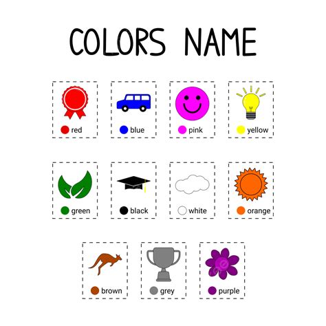 Colors Name, Colors Name Vector, Color Names, Color Names Vector PNG ...