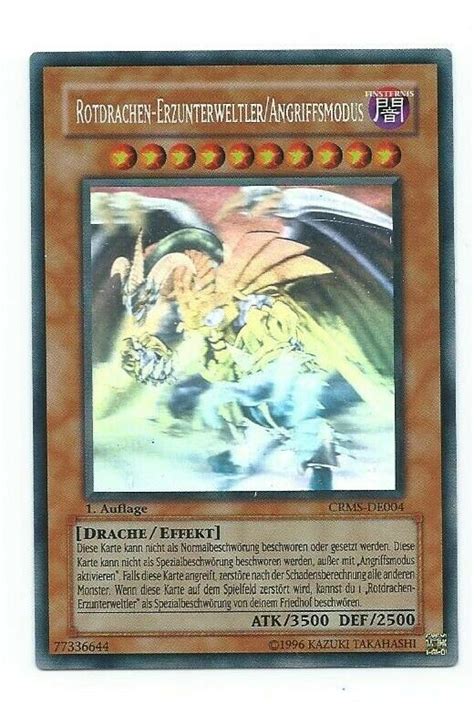 Yugioh Red Dragon Archfiend Assault Mode CRMS EN004 GERMAN Ghost Rare