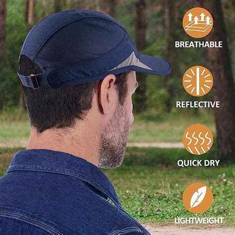 Buy Blue Customized Reflective Lightweight Unisex Stylish Cap Online