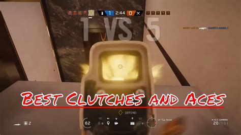 Best Aces And Clutches Rainbow Six Siege YouTube