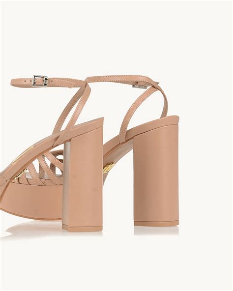 UZA Shoes Meia Pata Salto Alto Milano Nude Coleção Primavera Verão 2025