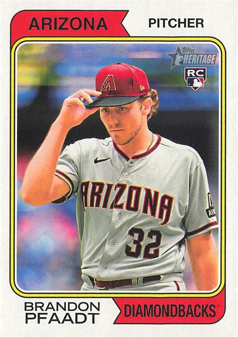 2023 Topps Heritage 637 Brandon Pfaadt Trading Card Database