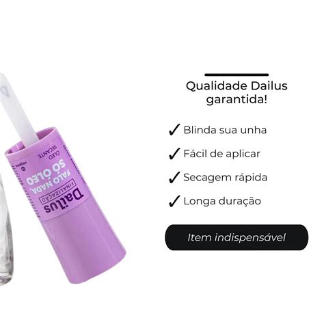 Esmalte Dailus Oleo Secante Falo Nada Só Óleo Secagem Rapida Gabeauty