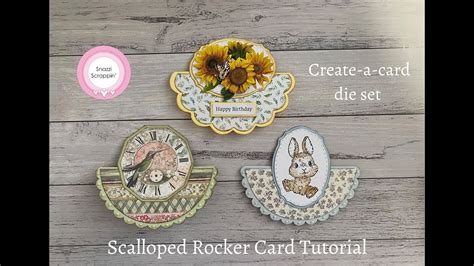 Create A Card Scalloped Rocker Card Tutorial Youtube