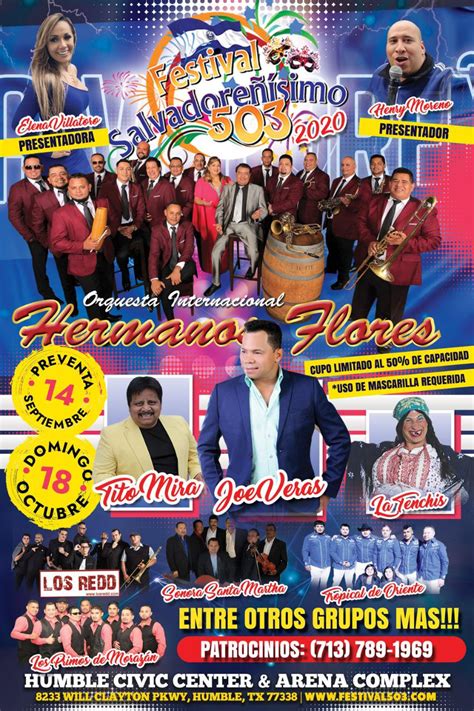 EL SALVADORIAN CONCERT SEPT 2020 | Humble Civic Center & Arena Complex