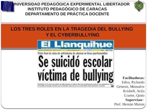 PPTX Roles Del Bullying Y Cyberbullying PDFSLIDE NET