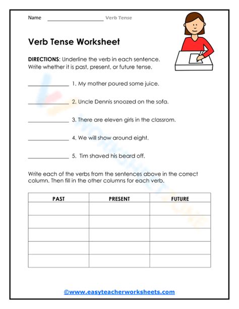 Identifying Verb Tenses Worksheet By Teach Simple Virtualfrost