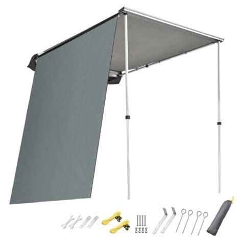 Yescom 46x68 Ft Car Side Awning With Side Wall Rooftop Pull Out Tent Shelter Camping 46x68