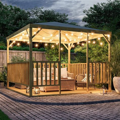 BillyOh Quadra Wooden Gazebo Garden Buildings Direct